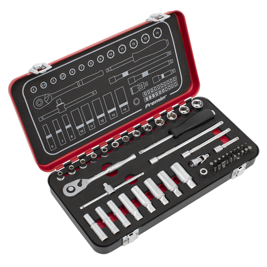 Sealey 49PC 1/4 SQ Drive Socket Set