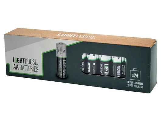Lighthouse AA Batteries - 24 Pack