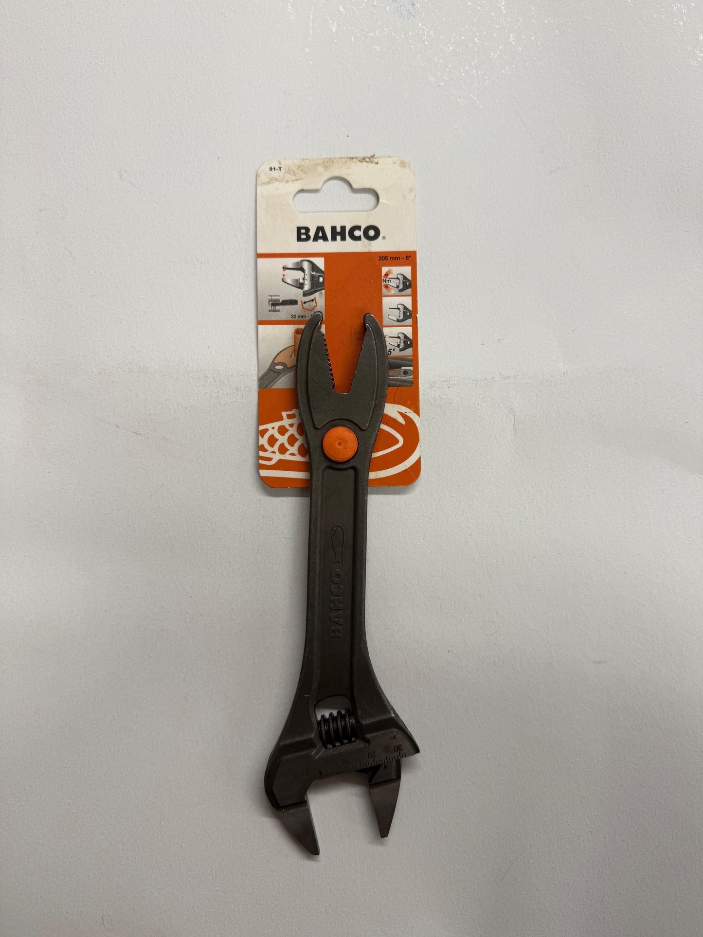 Bahco 31-T Thin Jaw Adjustable Spanner Wrench Serrated Pipe Fitting Jaws