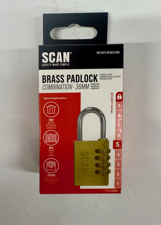 Scan Combination Padlock 38mm