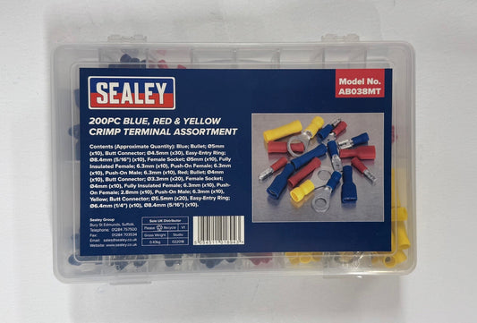 Sealey 200 pcs Crimp Terminal Assortment