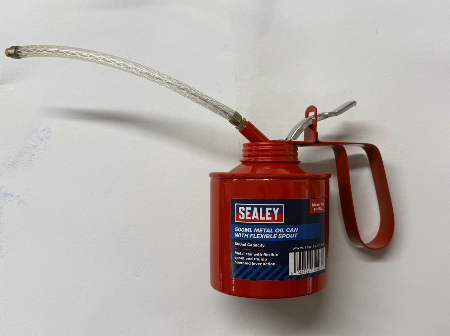 Sealey TP05 Metal Oil Can Flexible Spout 500ml