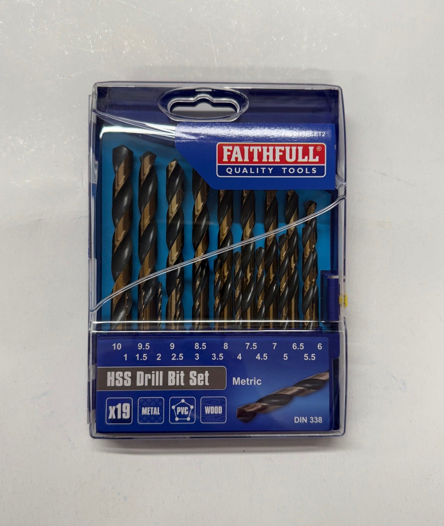Faithfull Cobalt Quick-Change Impact Drill Bit Set