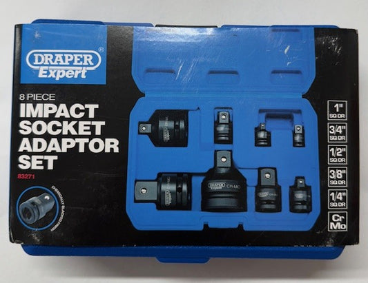 Draper Impact Socket Adaptor Set 8PCS