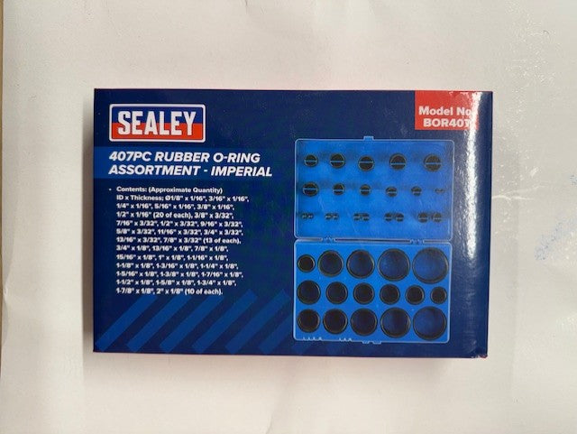 Sealey Rubber O-Ring Assortment 419pcs