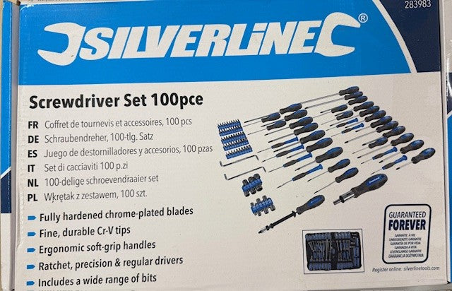 Silverline Screwdriver Set 283983 Hand Tools 100pce