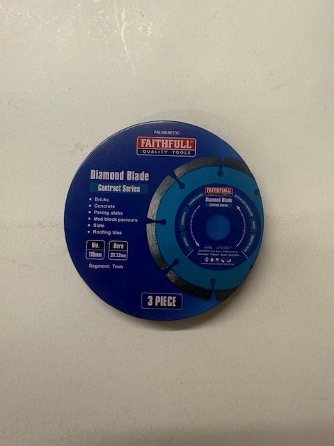 Faithfull Diamond Blade 3pcs
