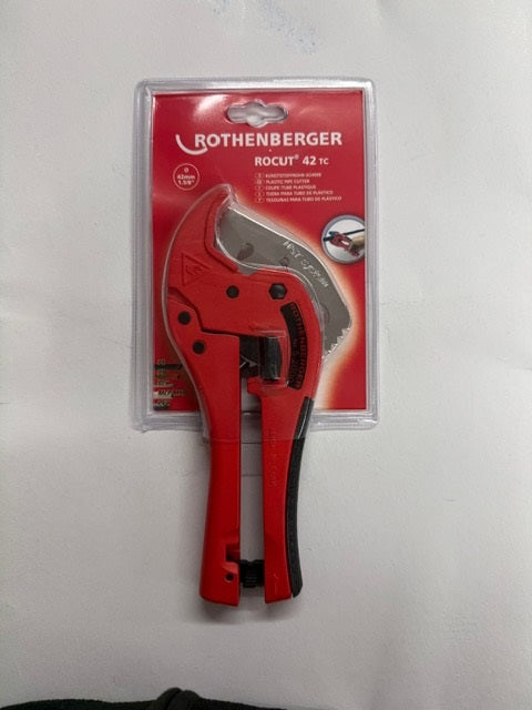 Rothenberger Rocut 42TC Plastic Pipe Cutter 0-42mm