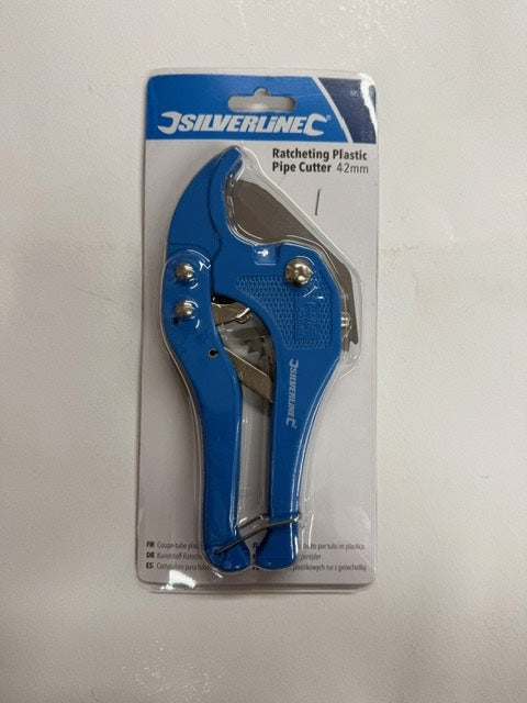 Silverline Ratcheting Plastic Pipe Cutter 42mm