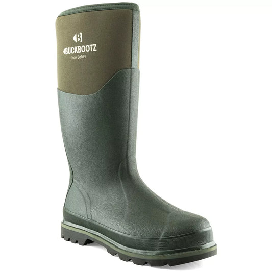 Buckbootz BBZ5020 Non-Safety Olive Green Wellington Boot